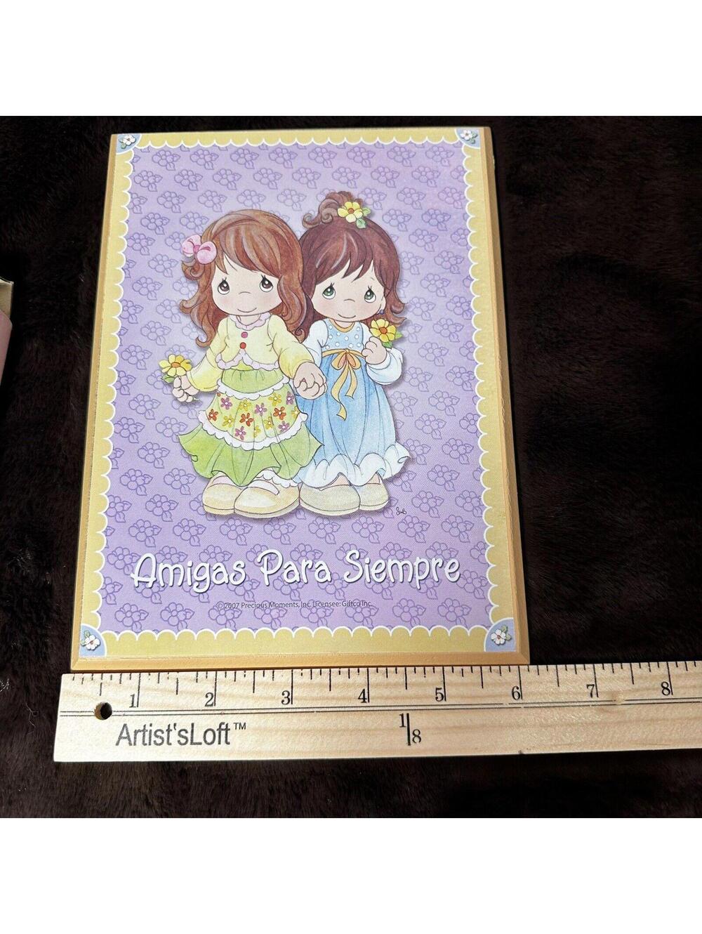 ☀Precious Moments AMIGAS PARA SIEMPRE (Friends Forever) Wall Hanging Plaque RARE